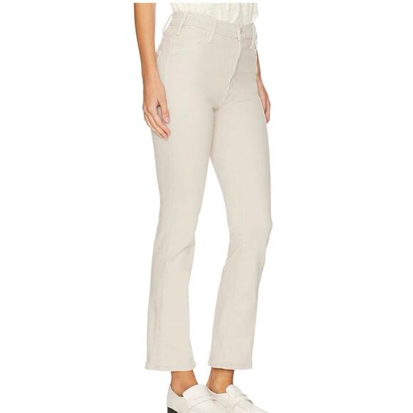 NWOT Mother The Hustler Flood Feather Grey High Rise Jeans Size 28 - Picture 2 of 13